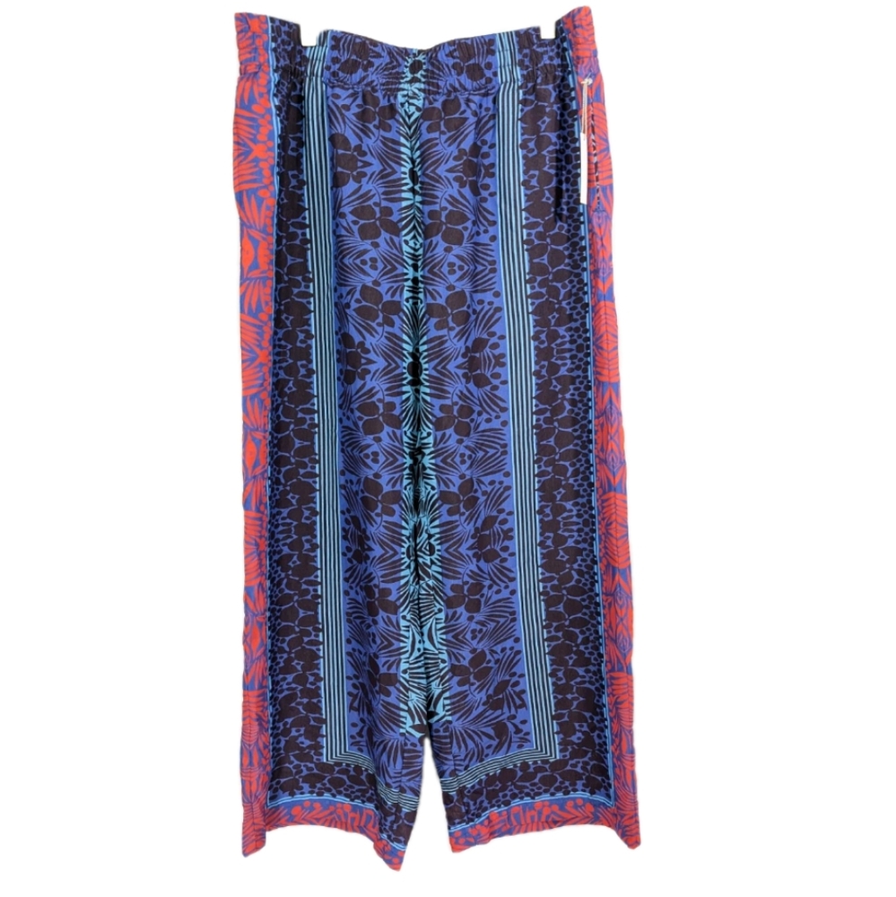 Soft Surroundings Wide Leg Pants XL petite NEW Women Colorful elastic pockets